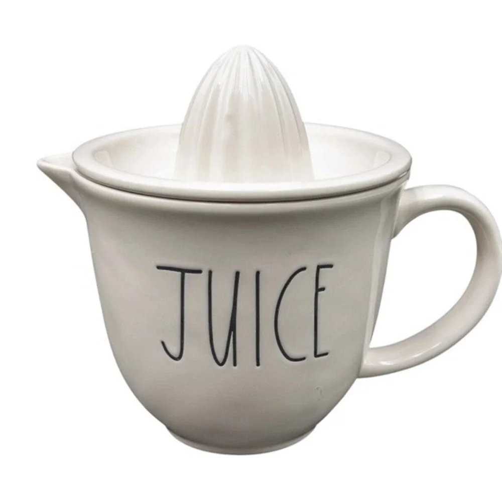 Rae Dunn Artisan Collection Ceramic Juice Reamer with Mug New Farmhouse